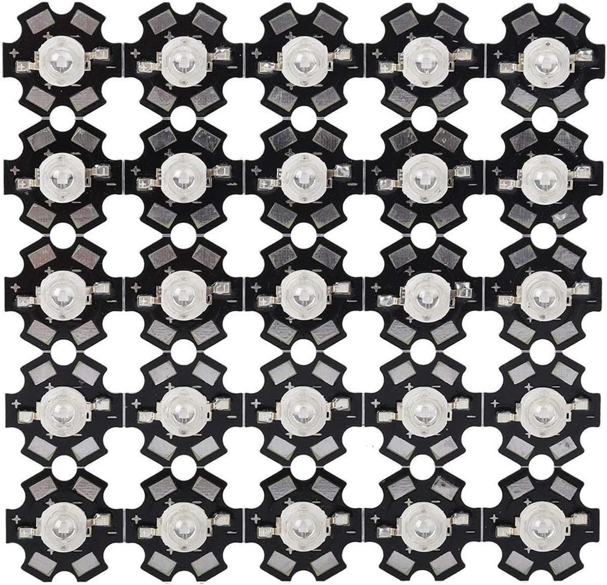 25 Pcs 3W 395nm-400nm Ultraviolet LED Chip High Power UV Lamp Kralen Diode Chips Met Aluminium Base