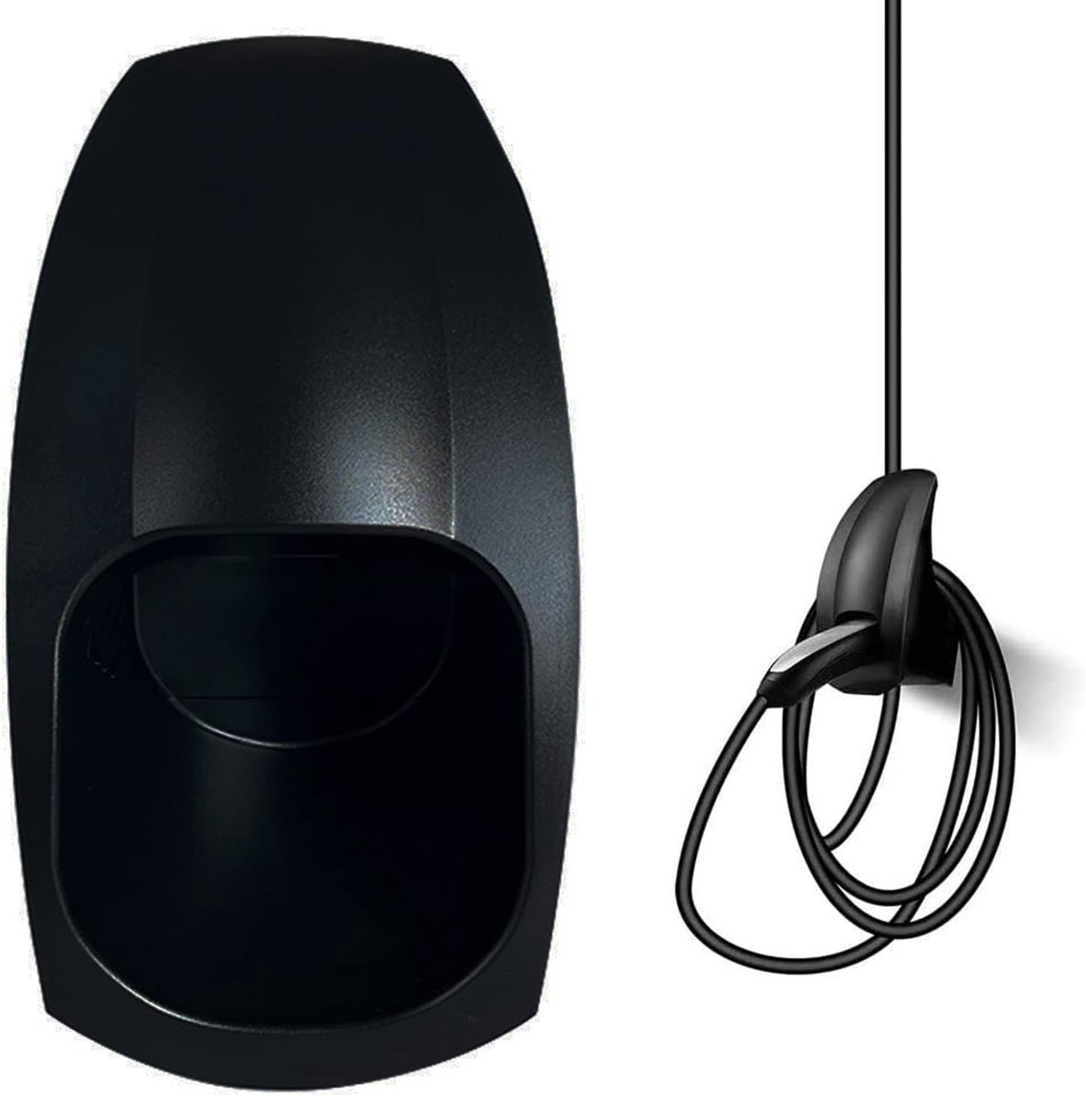 Laadkabelhouder type 2 Medum, wandhouder voor elektrische auto met IEC 62196-2 stekker, houder type 2, ABS-houder, type 2 EV wandhouder