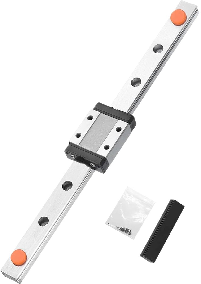geleiding MGN9C 250 mm lengte miniatuur lagerstaal lineaire rail lineaire geleiderail met 1 stuk MGN9C roestvrij stalen glijblok, voor 3D-printer X Y Z as en CNC-machine