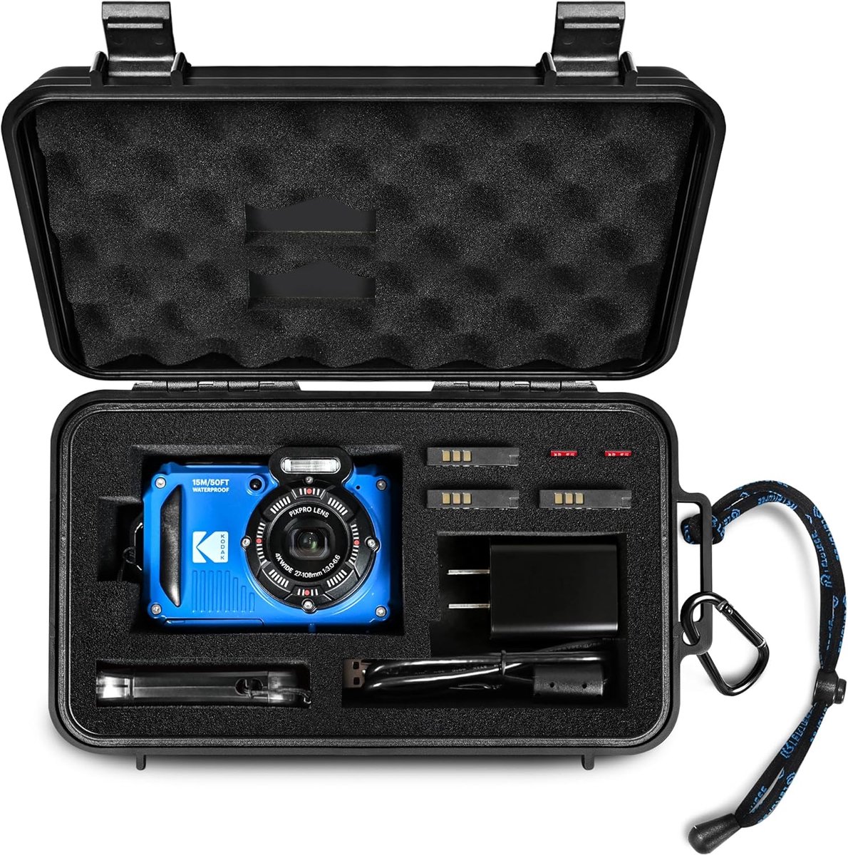 Hardcase voor digitale camera - waterdicht - op maat voor Kodak PIXPRO WPZ2 - veilig voor accessoires - ShopVlot