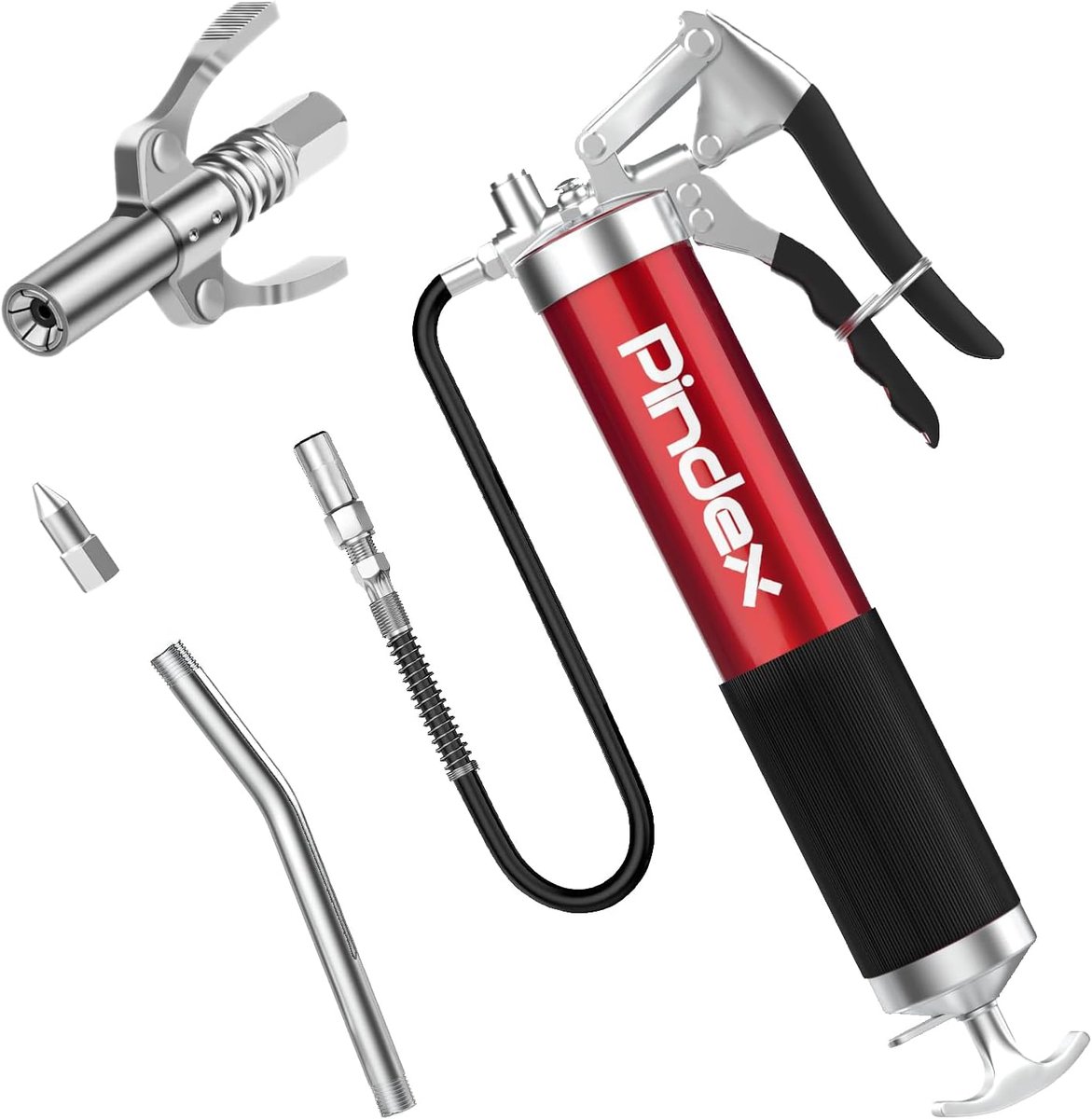 Grease syringe 10000PSI - handgrease drukpers 400cc - met nozzle en koppeling - eenvoudig lubriceren - ShopVlot