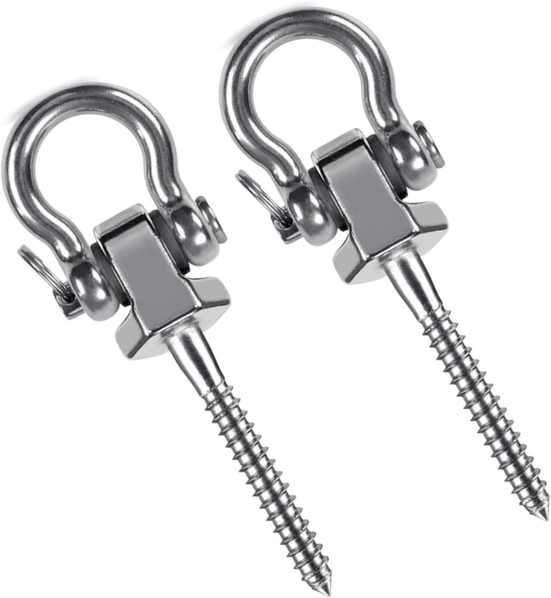 Swing haken 2-pack - 304 roestvrij staal - heavy duty ontwerp - veilig voor hangmatten - ShopVlot