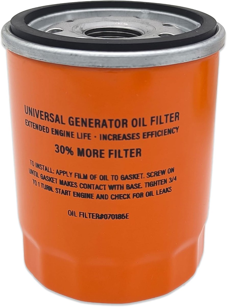 Oliefilter 90 mm - Hoogcapaciteit - Geschikt voor Generac 8-24 kW - Verbeter de prestaties van uw generator - ShopVlot