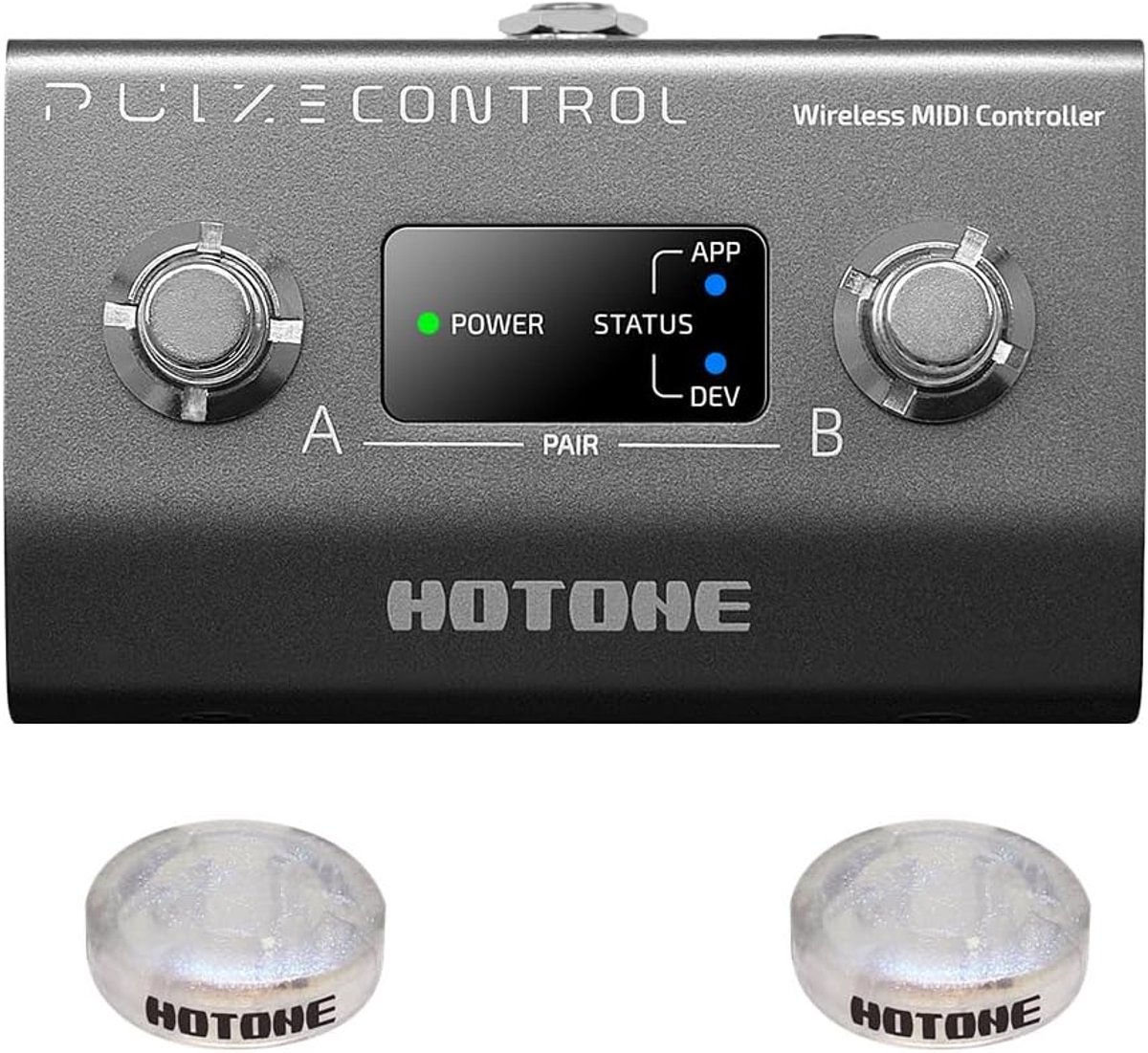 MIDI Voetcontroller Pedal - Draadloos 2 Knoppen - Heart Rate Monitor - Ideaal voor Muzikanten - ShopVlot