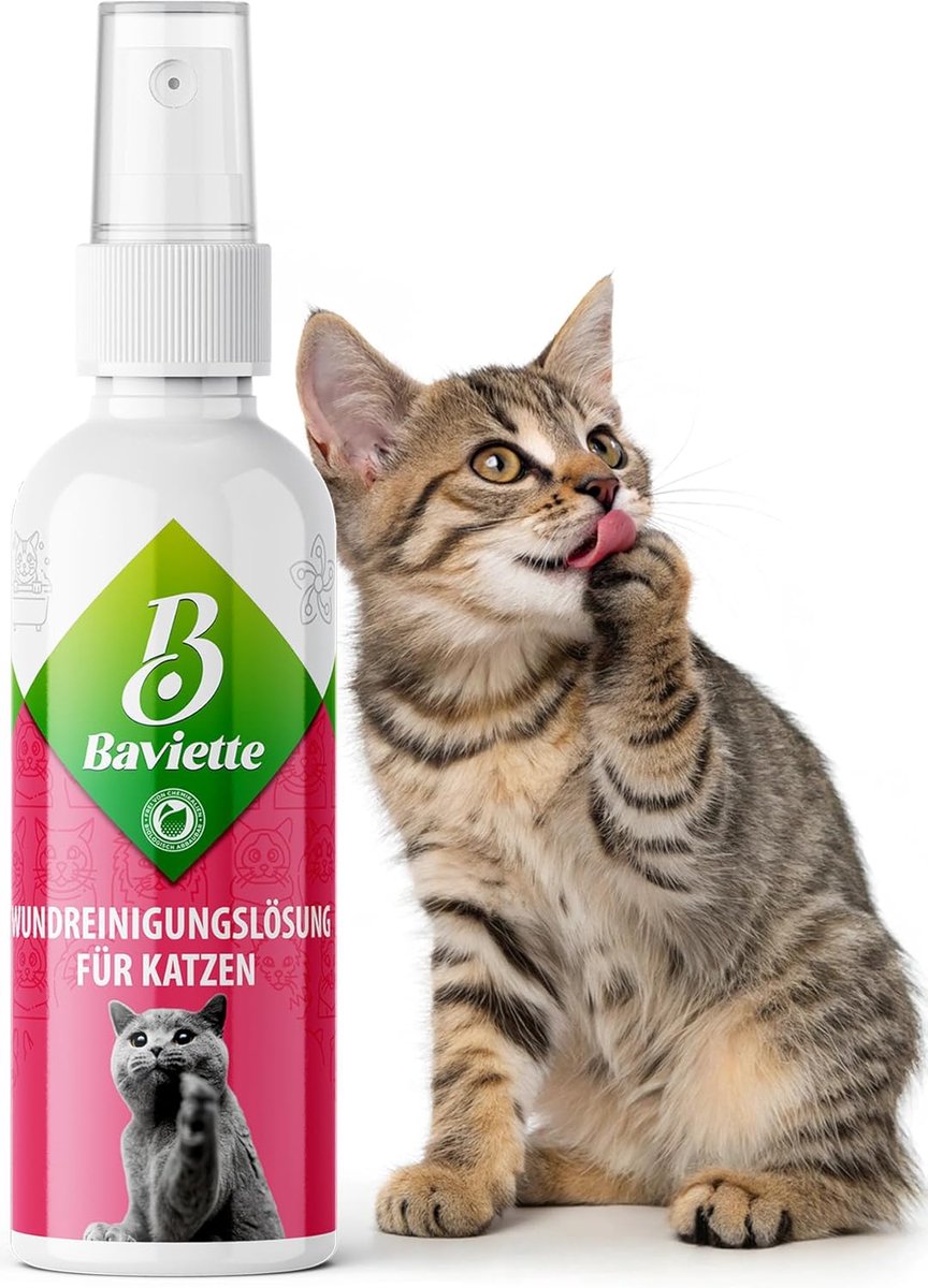 Care spray voor katten 100 ml - geurvrij - milde reiniging - ideaal voor gevoelige huid - ShopVlot