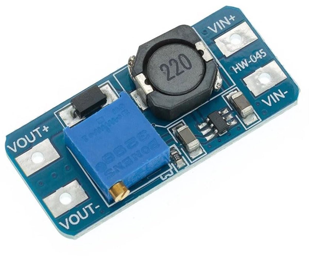 DC-DC inverter voltage regulator 2A - step up 2-24V naar 5-28V - compact en veelzijdig - ShopVlot