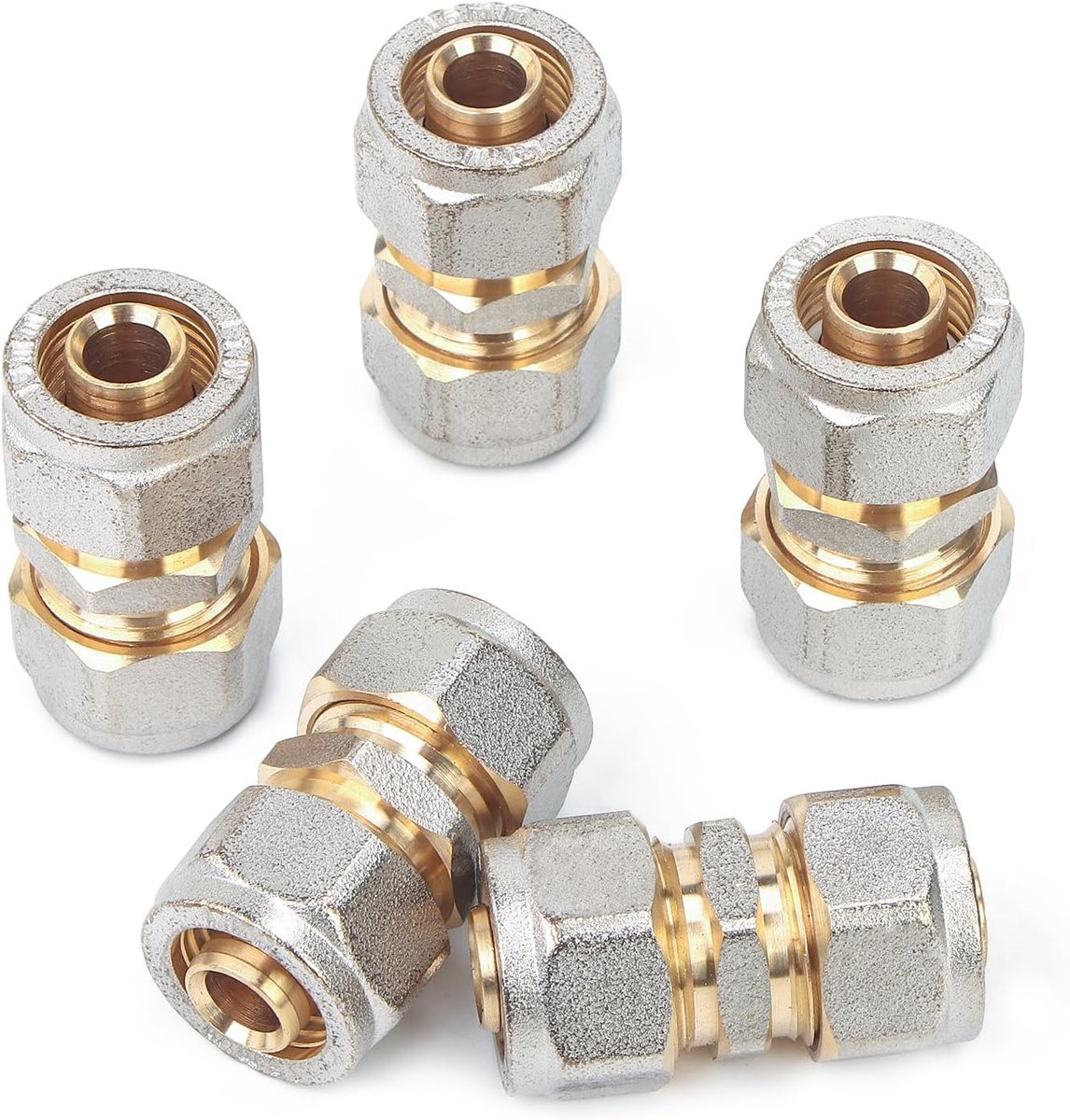 Koppeling 16mm - Aluminium composiet - 5 stuks - Voor veilige verbindingen - ShopVlot