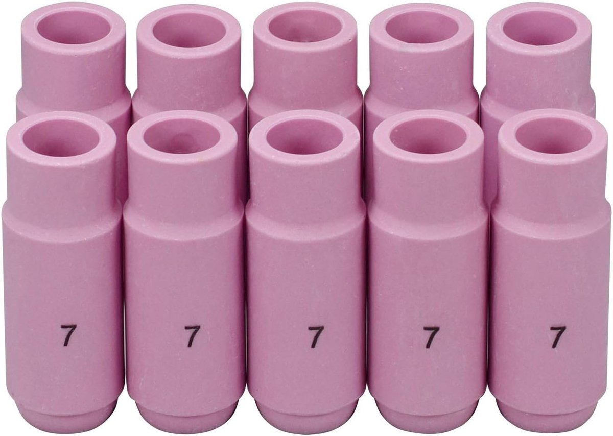 TIG lasdoppen 10N47 - keramische shroud cup - 11mm opening - set van 10 - ShopVlot