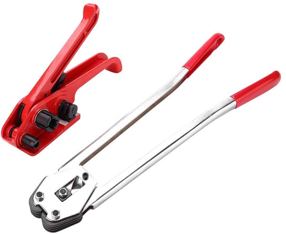 Handmatige plastic bandenspanner 12-19mm - PP/PET materiaal - sterke metalen constructie - ideaal voor verzenden - ShopVlot