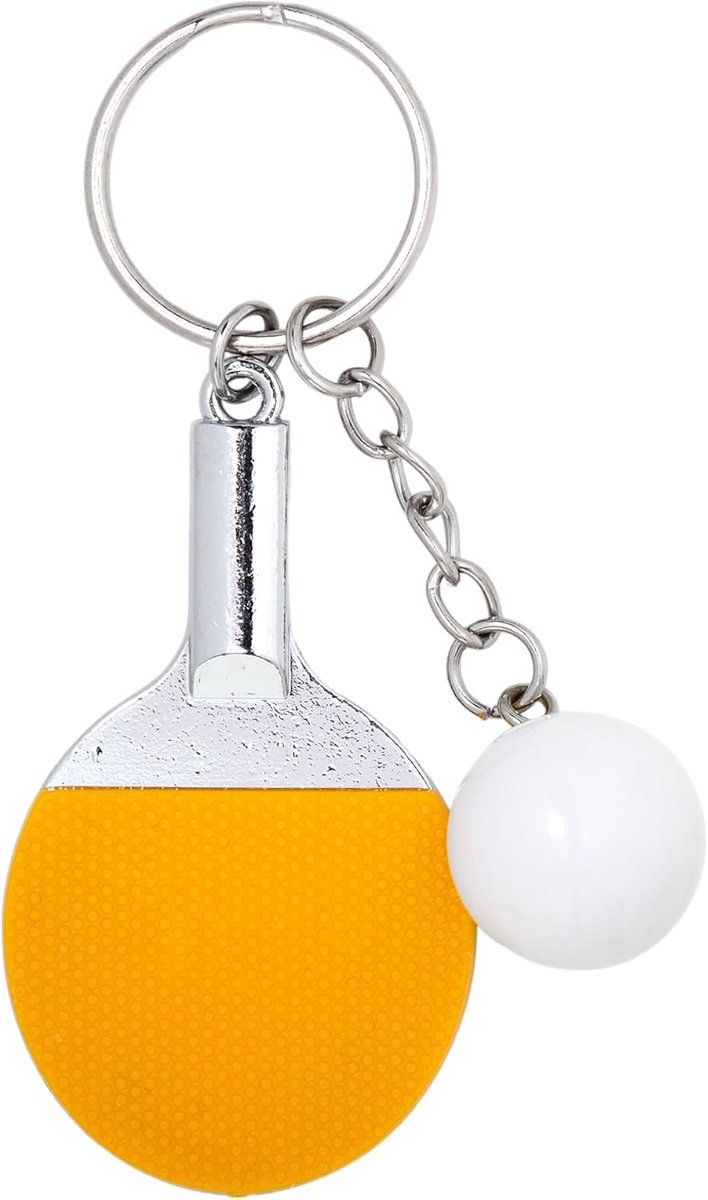 Hanger tafeltennis - oranje - één maat - ideaal voor sleutels of sporttas - ShopVlot