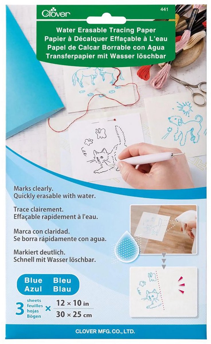 Clover Water oplosbaar Transferpapier