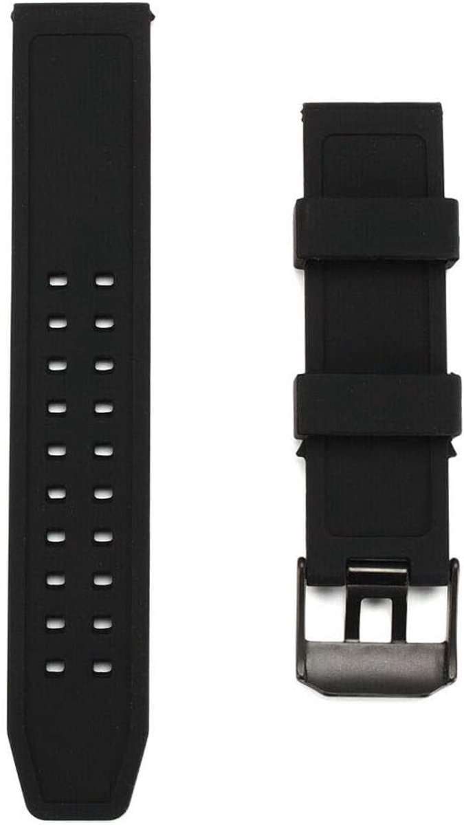Horlogeband rubber PU 23mm - snelwisselband - zacht en waterproof - vervangbare smartwatch strap - SnelShoppen