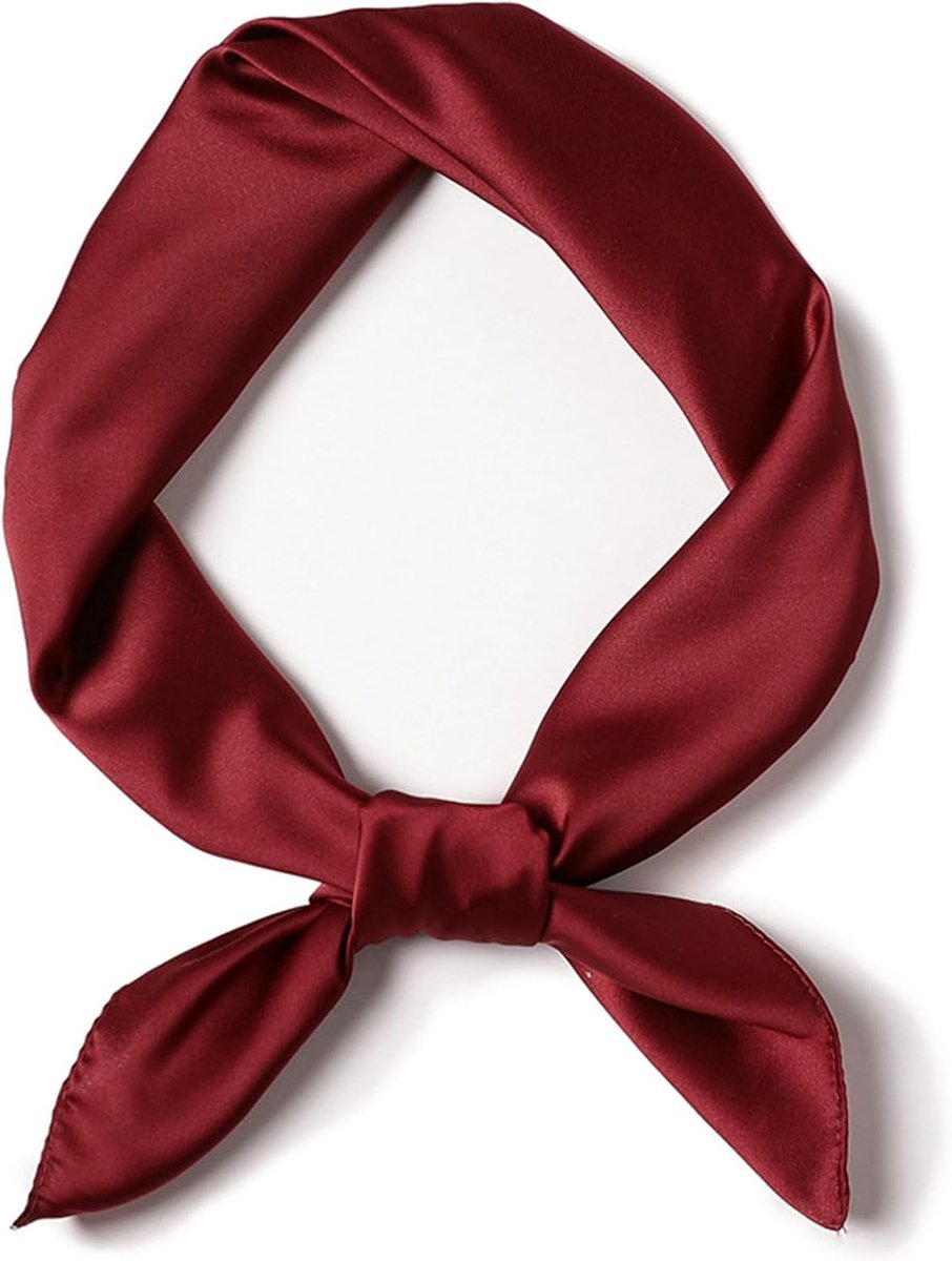 Zijden sjaal 70 x 70 cm - vierkante zijden sjaal - elegante zonbescherming - perfect voor alle seizoenen - SnelShoppen