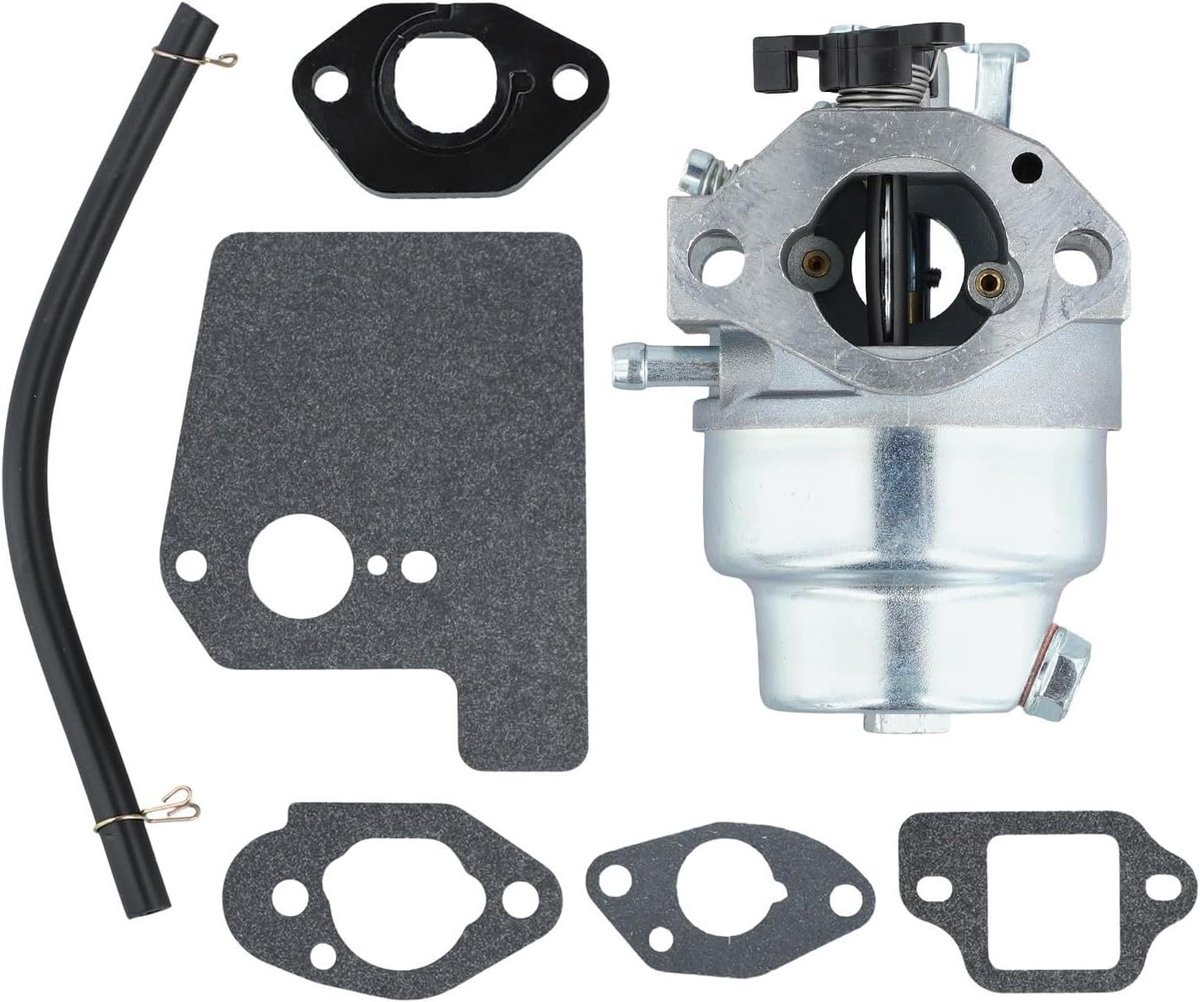 Carburateur Grasmaaier - Motoronderdeel Vervanging - Grasmaaien Onderhoud - Compleet met Afdichtingen - 10 x 10 x 6 cm - Zilverkleurig