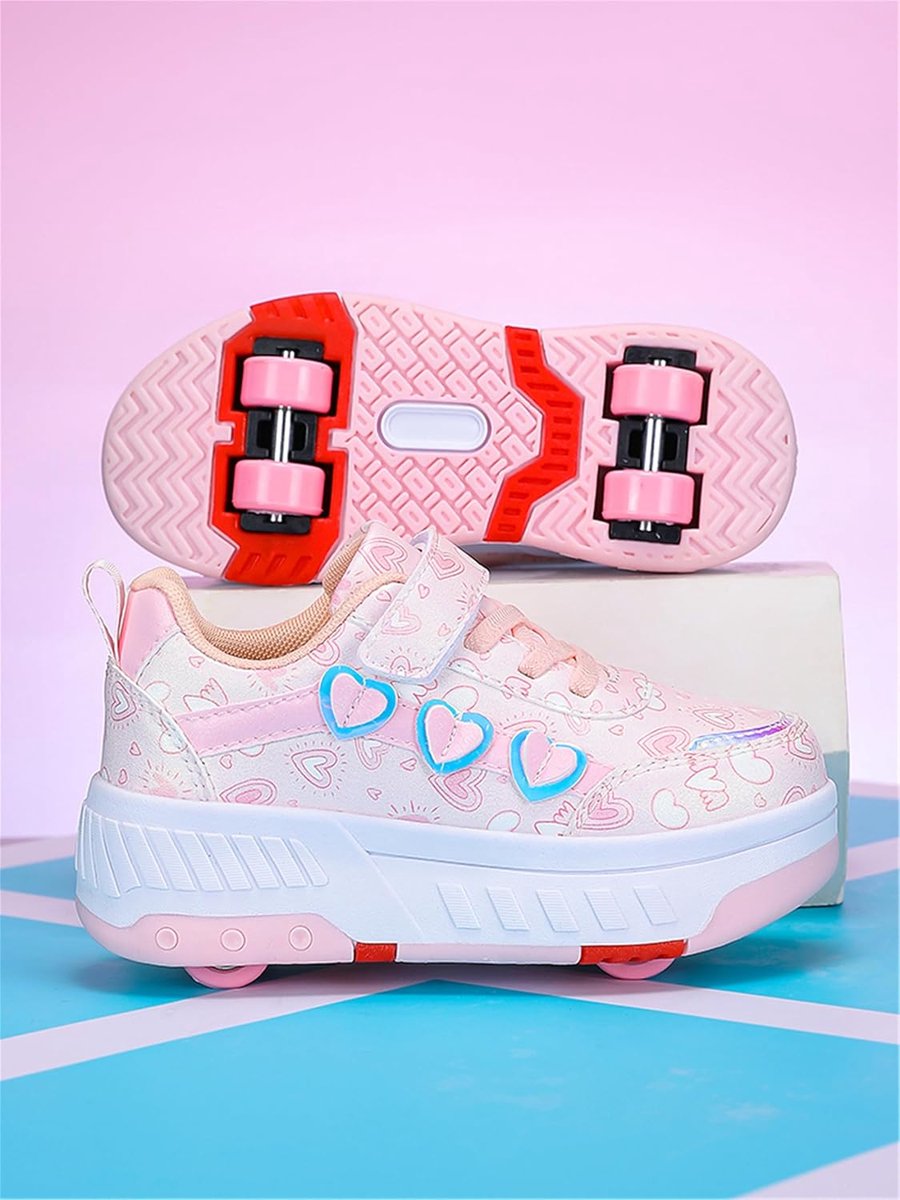Roller skates schoenen voor kinderen - verstelbaar - 4 wielen - ideaal voor buitenactiviteiten - SnelShoppen