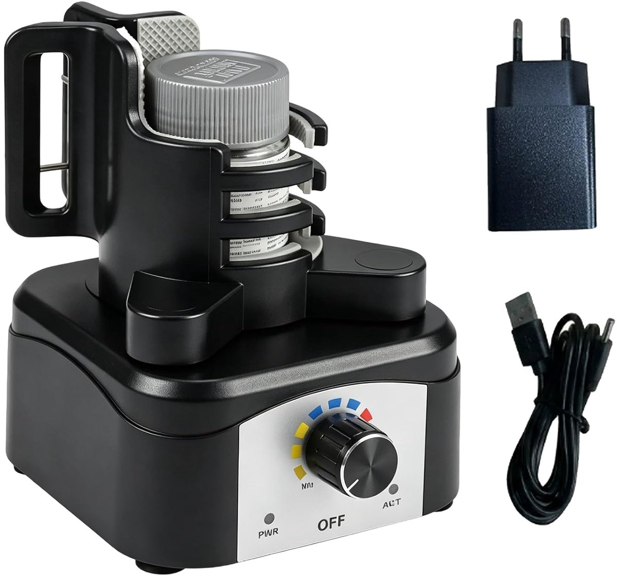Mini vortex mixer 500-3200 omw/min - drie snelheden - krachtige verfmixer - ideaal voor nagellak en acrylverf - ShopVlot