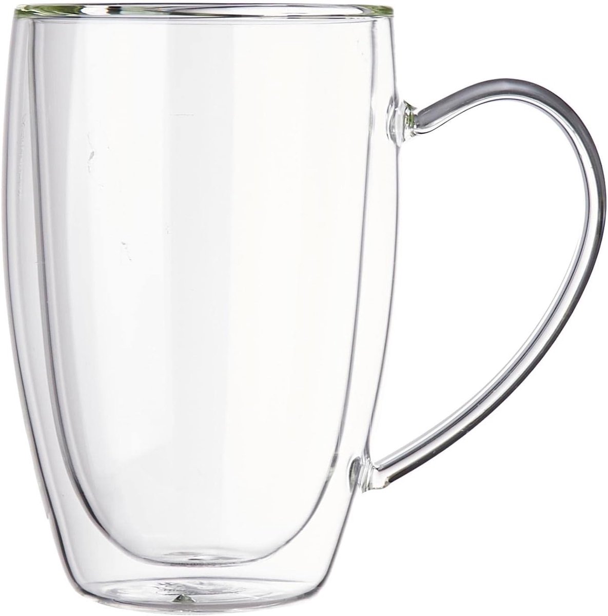 Thermische glazen mok 300 ml - dubbelwandig - hittebestendig - perfect voor warme dranken - ShopVlot