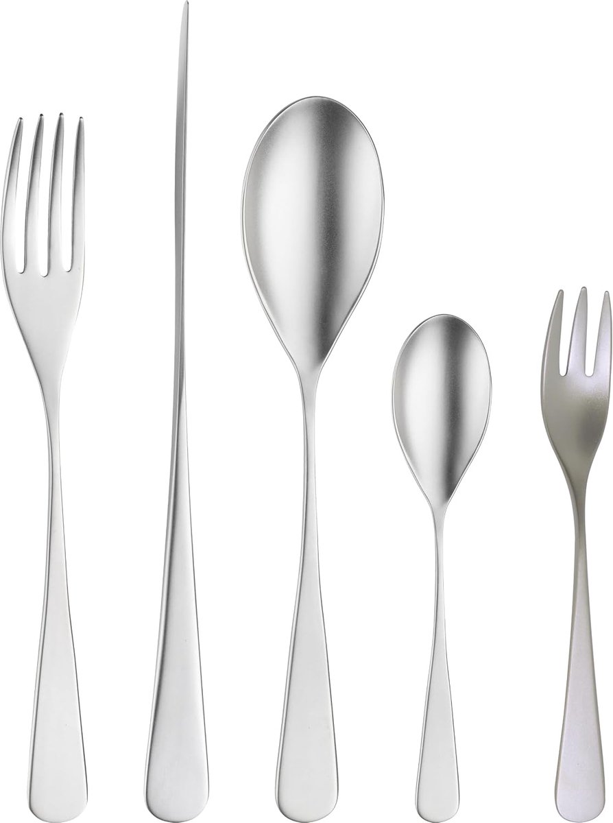 Bestekset 30-delig - hoogglans roestvrij staal - modern design voor 6 personen - ideaal voor diners - ShopVlot