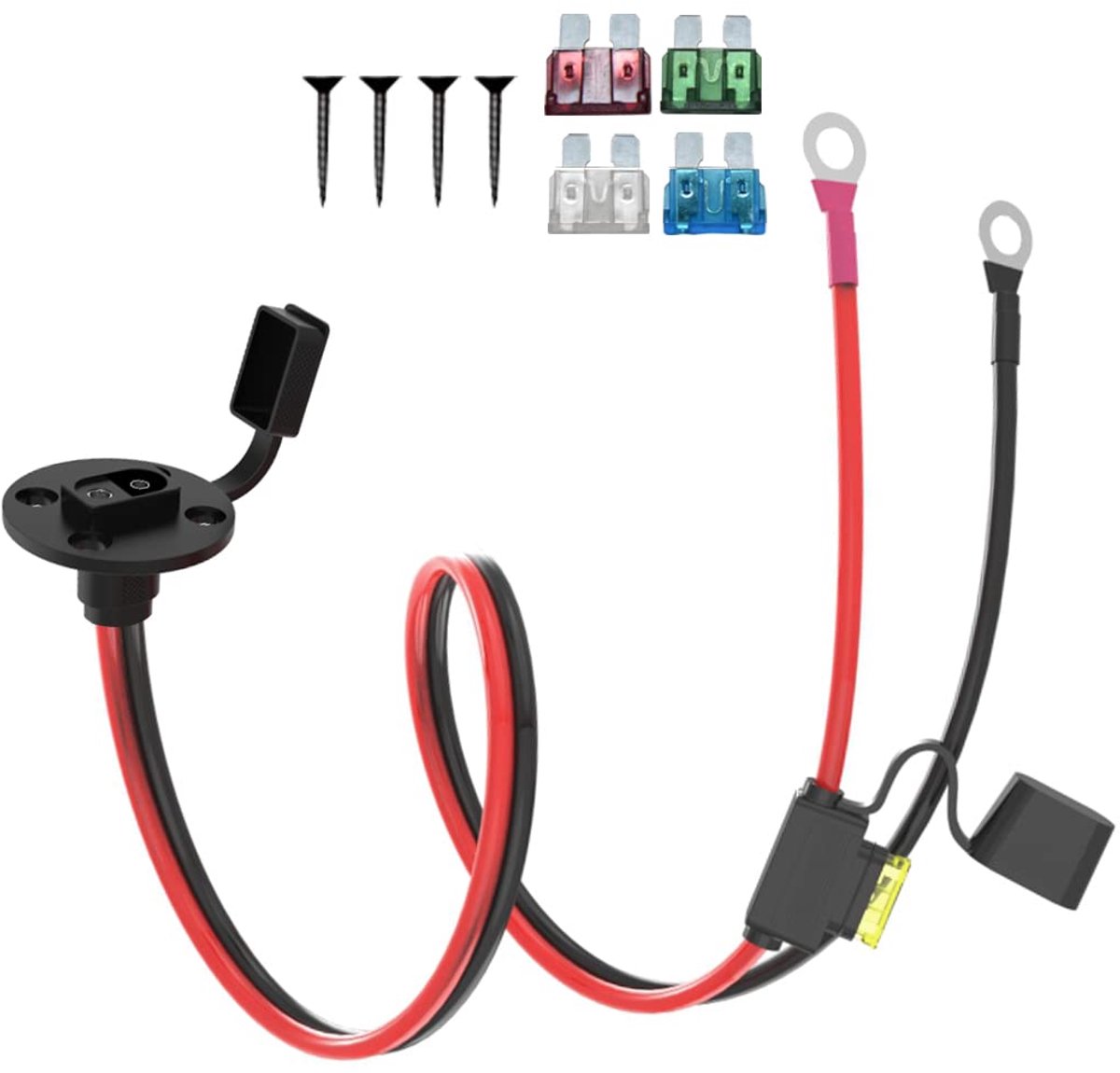 SAE Stekker Kabel 10AWG - Tinned Copper - Waterproof en Frost-proof - Ideaal voor Zonne-accu's - ShopVlot
