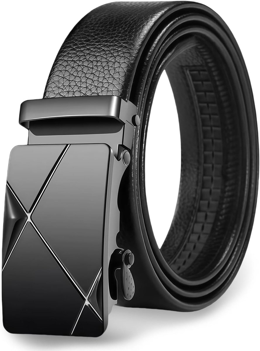 Heren leren riem 35 mm - verstelbare riem zonder gaten - elegante design - ideaal voor vrije tijd en werk - ShopVlot