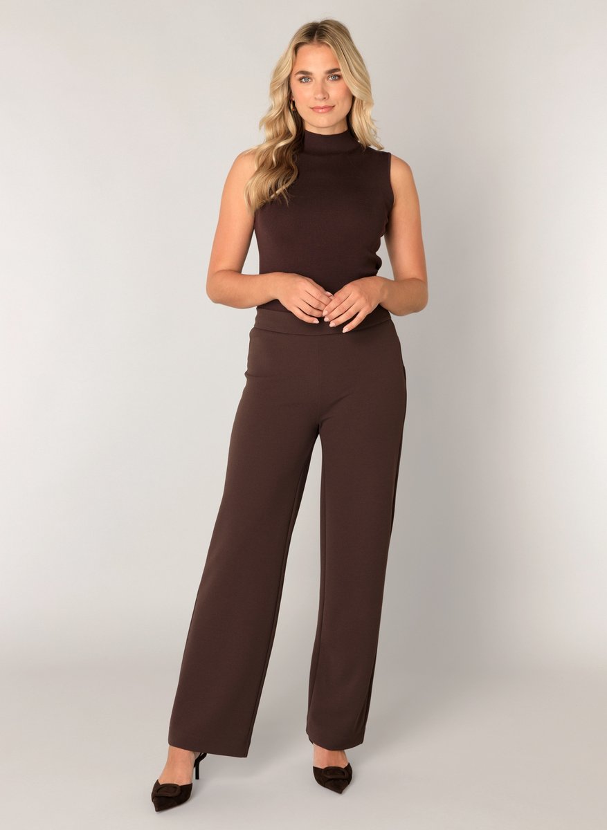 BASE LEVEL Yarah Broek - Brown - maat W42 / L32