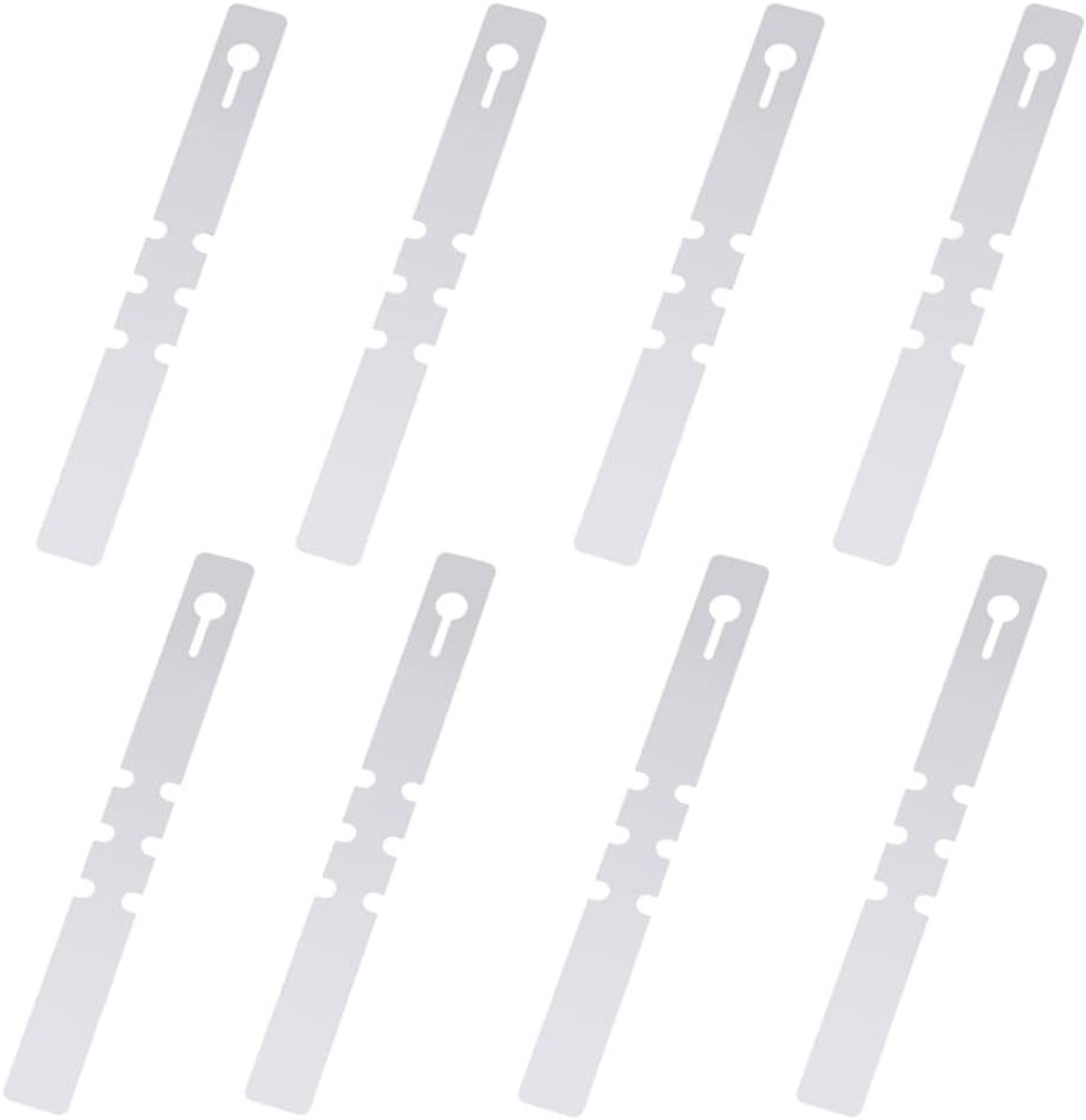 SnelShoppen - 100 Stuks Plant Labels - Plastic Boom Labels - Verstelbare Hang Tags - Waterdichte Tuin en Kwekerij Labels - Wit, 2x20cm
