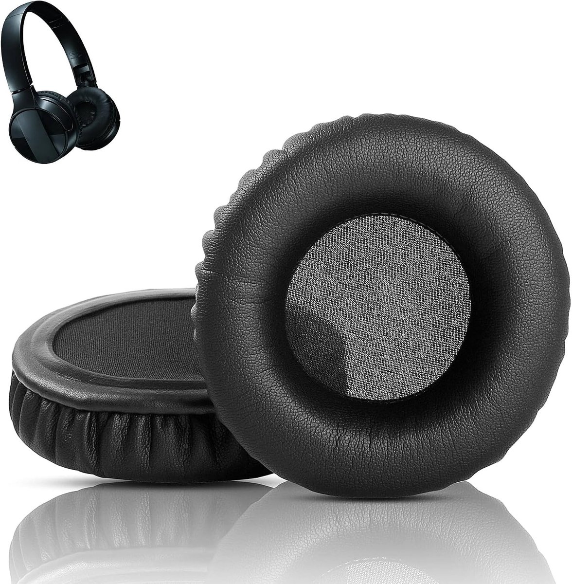 Oorkussens vervangend kussen - zacht eiwitleer/memory foam - optimale comfort en geluidsisolatie - ShopVlot