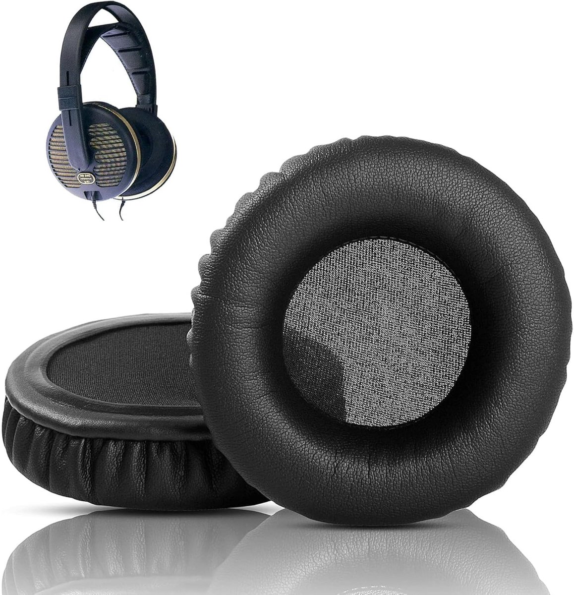 Oorkussens vervanging - Premium eiwitleer/geheugenfoam - Optimale comfort en geluidsisolatie - ShopVlot