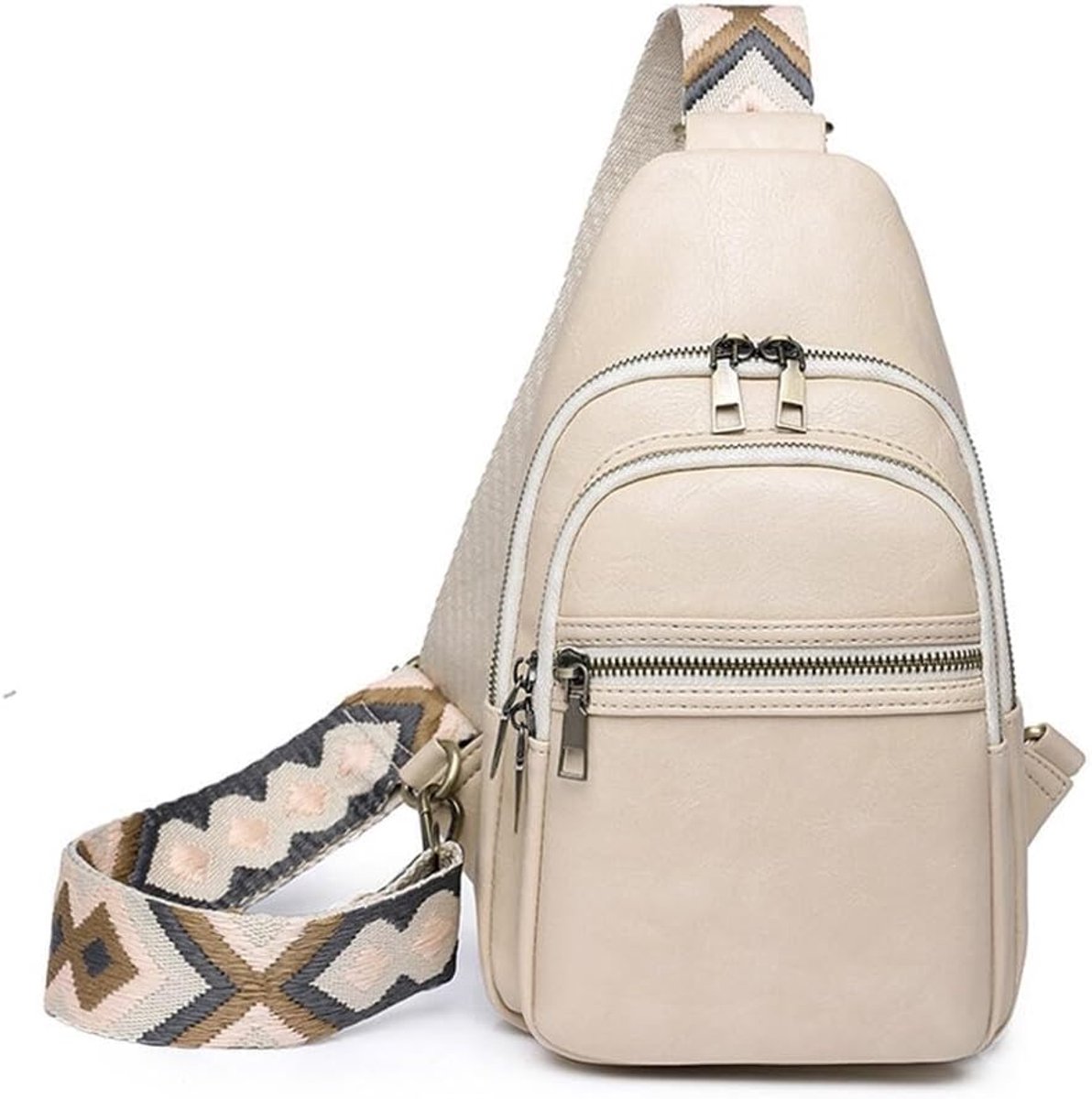 Sling Bag Dames Schoudertas - PU Leer - Sportieve Crossbody Tas - Perfect voor Dagelijks Gebruik - ShopVlot
