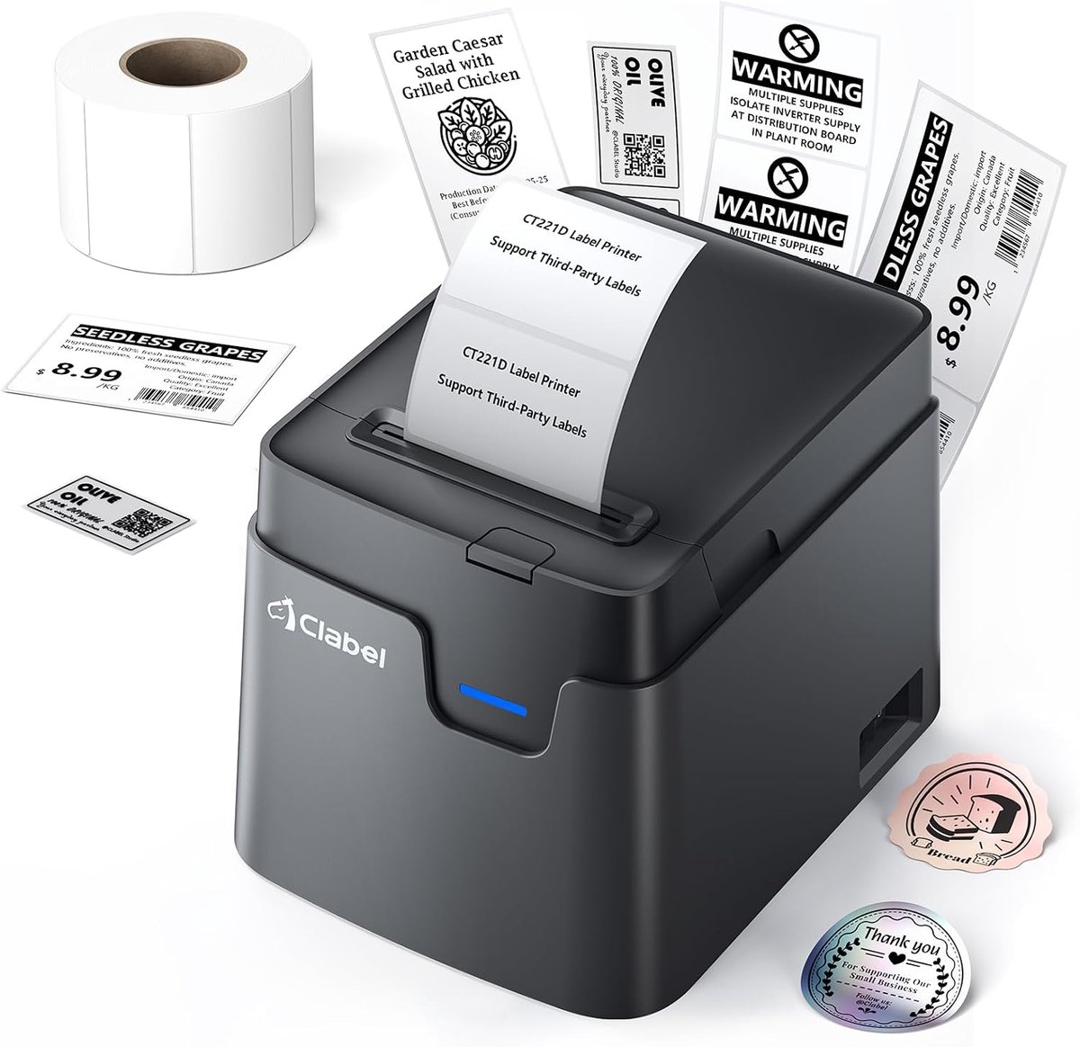 Bluetooth labelprinter - desktop model - eenvoudig verbinden - ideaal voor elke werkomgeving - ShopVlot