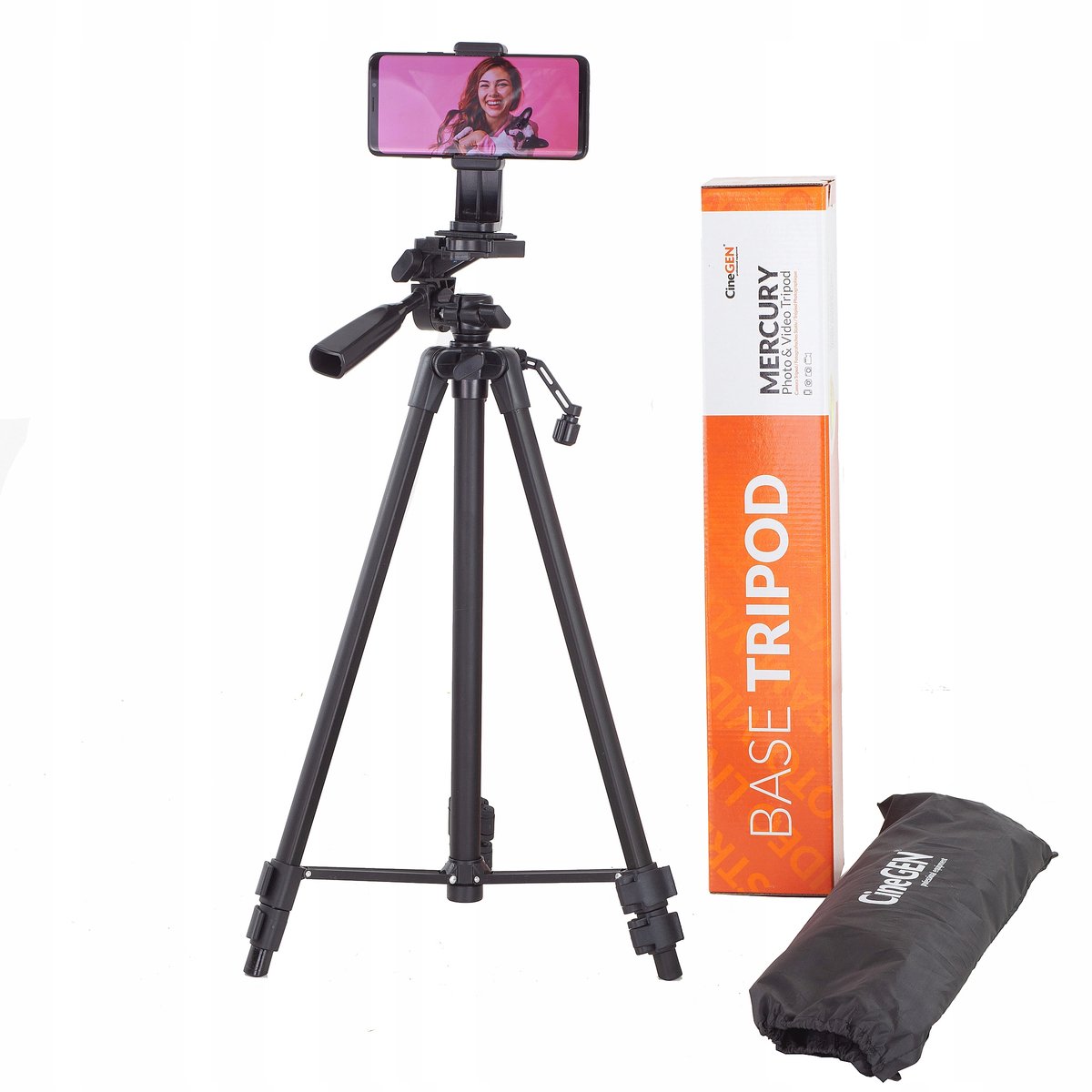 CineGEN CG-1050 Statief - 155cm Foto & Video Tripod voor Streamers