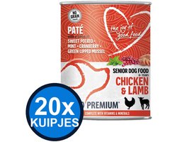 20x Euro-Premium - Pate Senior Chicken & lamb - Hondenvoer Natvoer - 400 g