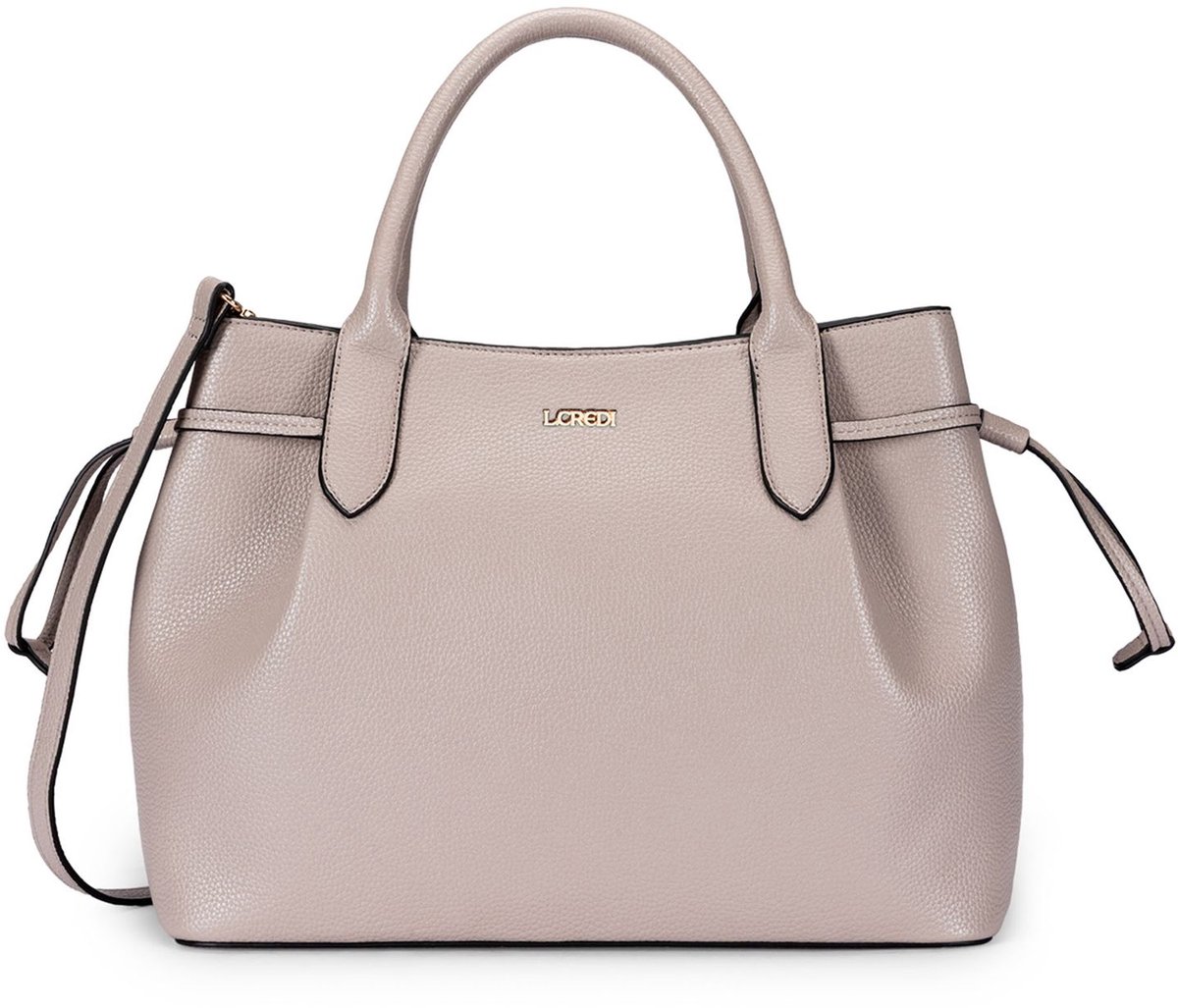 L.CREDI handtas schoudertas Sapphira Hand Bag Dusty Taupe