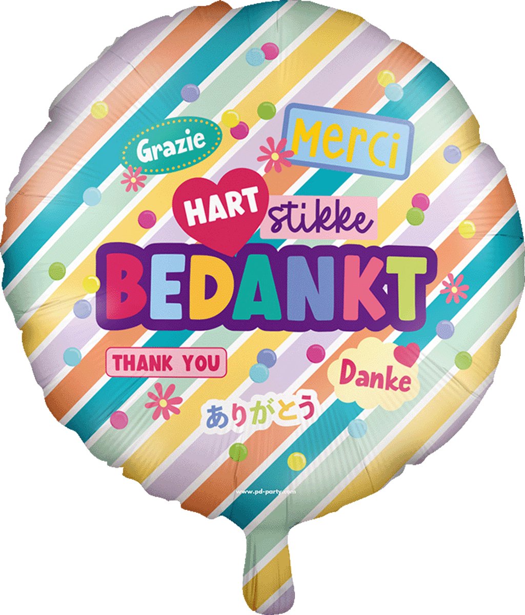 Foil balloon - Bedankt