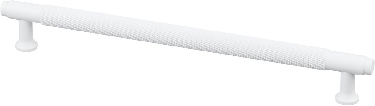 Handgreep Wit - diamond cut - 224mm/256mm
