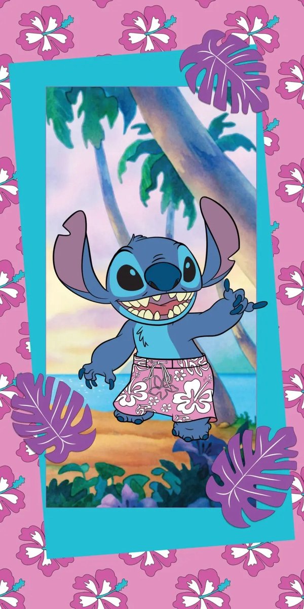 Stitch strandlaken Party 70 x 140 cm Katoen