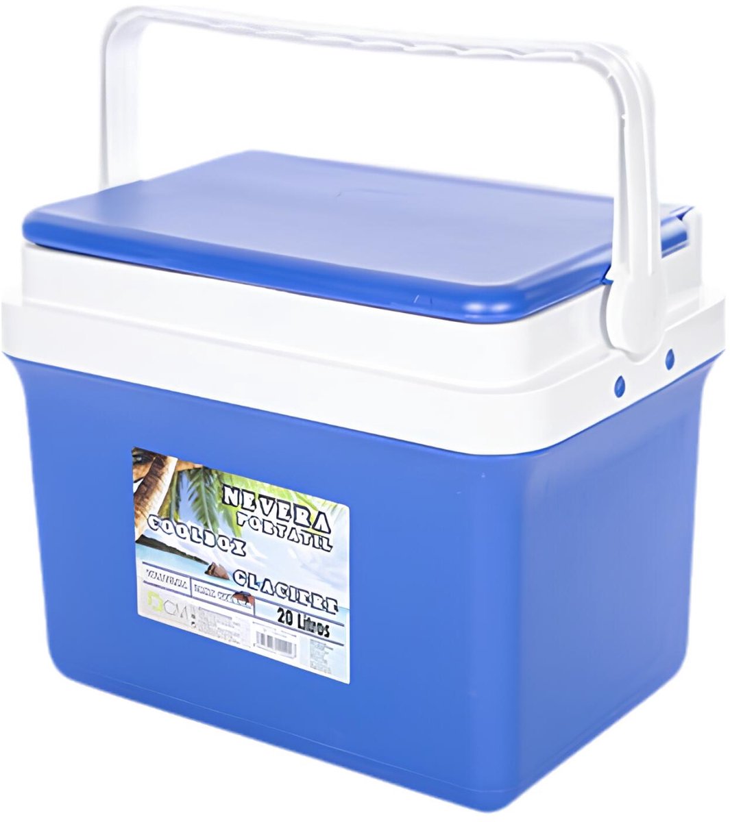 CM Iceberg koelbox - 20L - kunststof - blauw - 24 x 38 x 27 cm
