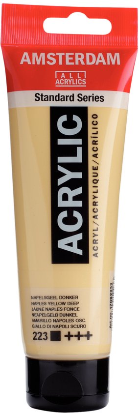 Amsterdam Standard Series acrylverf tube 120ml Napelsgeel Donker.