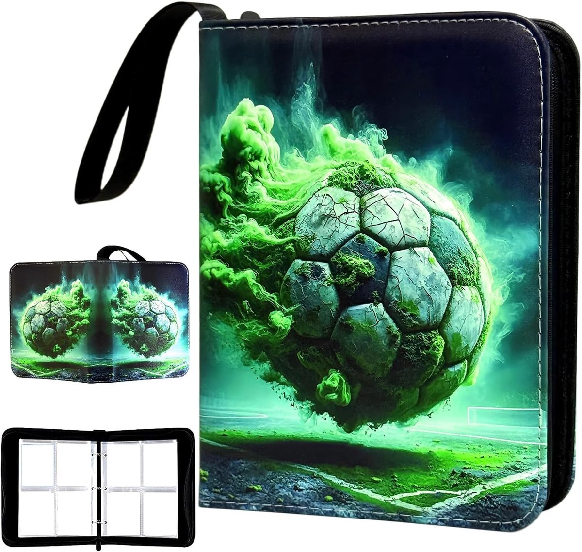 Voetbalkaartalbum - Kunstleer - Capaciteit voor 800 kaarten - Waterafstotend - Voor Verzamelaars