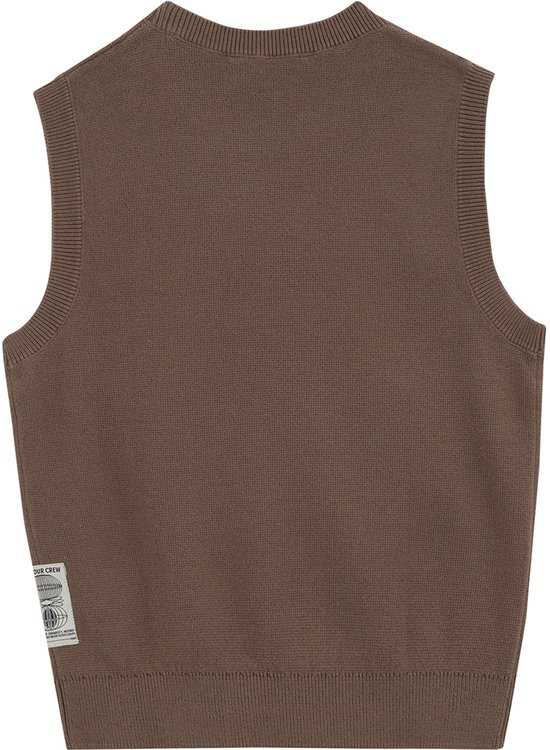 WE Fashion Jongens gilet met embleem