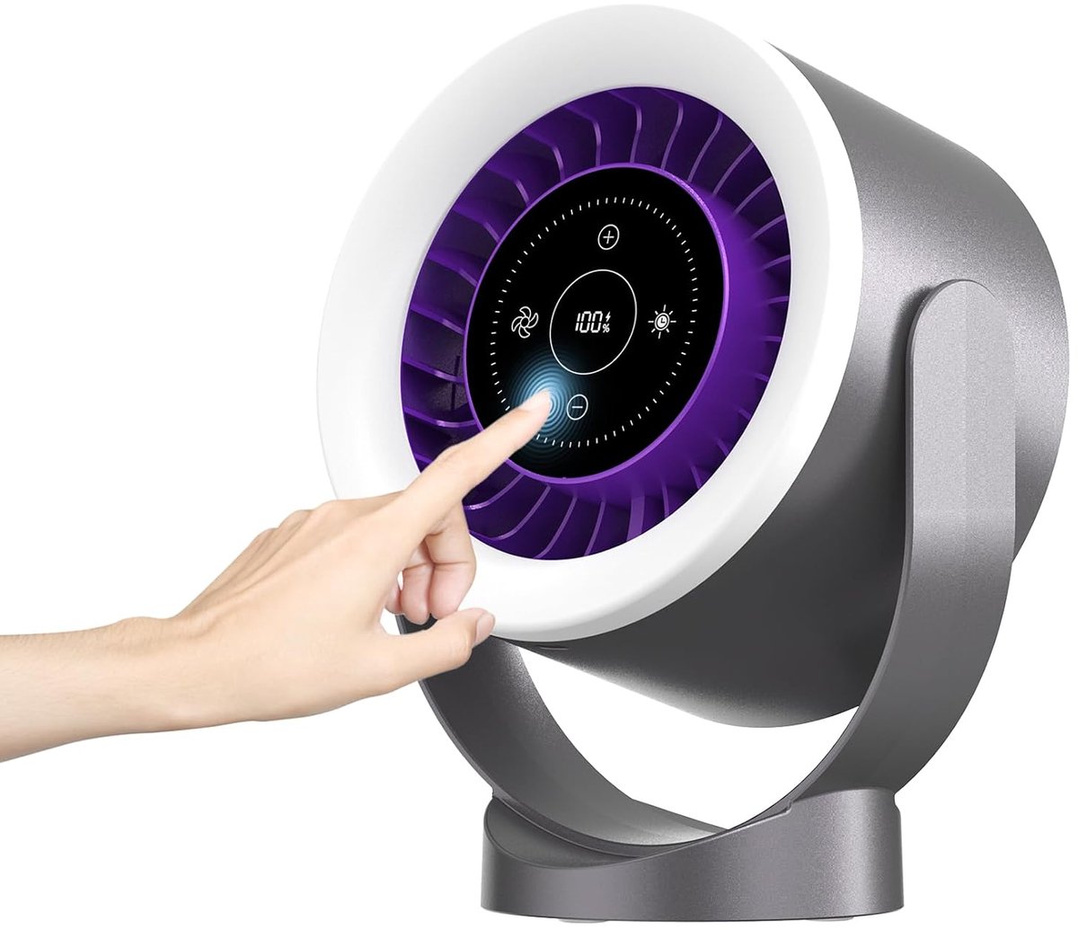 LISM-USB oplaadbare bureauventilator – ultrastil (