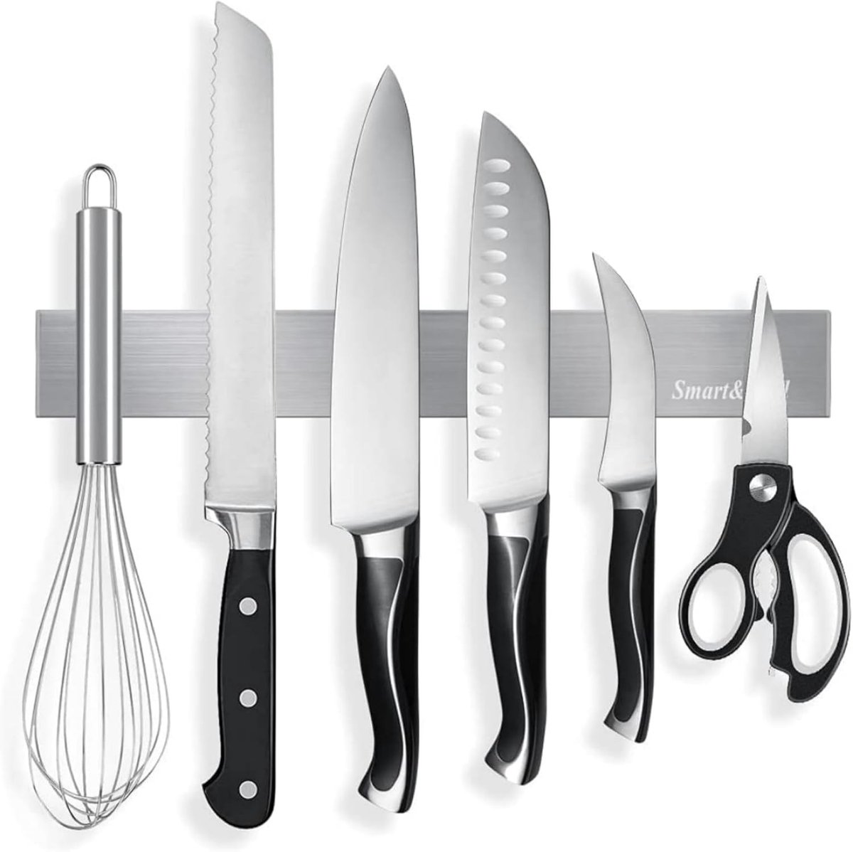 Messenhouder - Roestvrij staal - Zelfklevend - Extra sterke magneet - Voor Keuken en Werkplaats