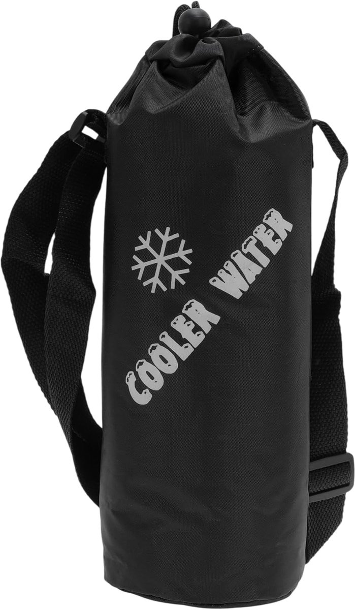 SnelShoppen - Isolerende Drinkfles Tas Oxforddoek Parelkatoen Aluminiumfolie Draagbaar met Verstelbare Schouderband voor Buitenactiviteiten 30 x 10 cm