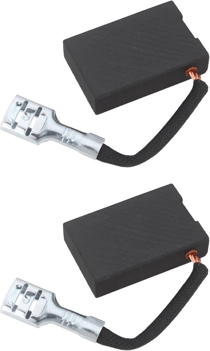 SnelShoppen - 2 Stuks Carbon Borstels voor Hefzaag 384613-01 24x16x6mm Compatibel met Snijzaag Modellen DW871 DW871-AR DW871-B2