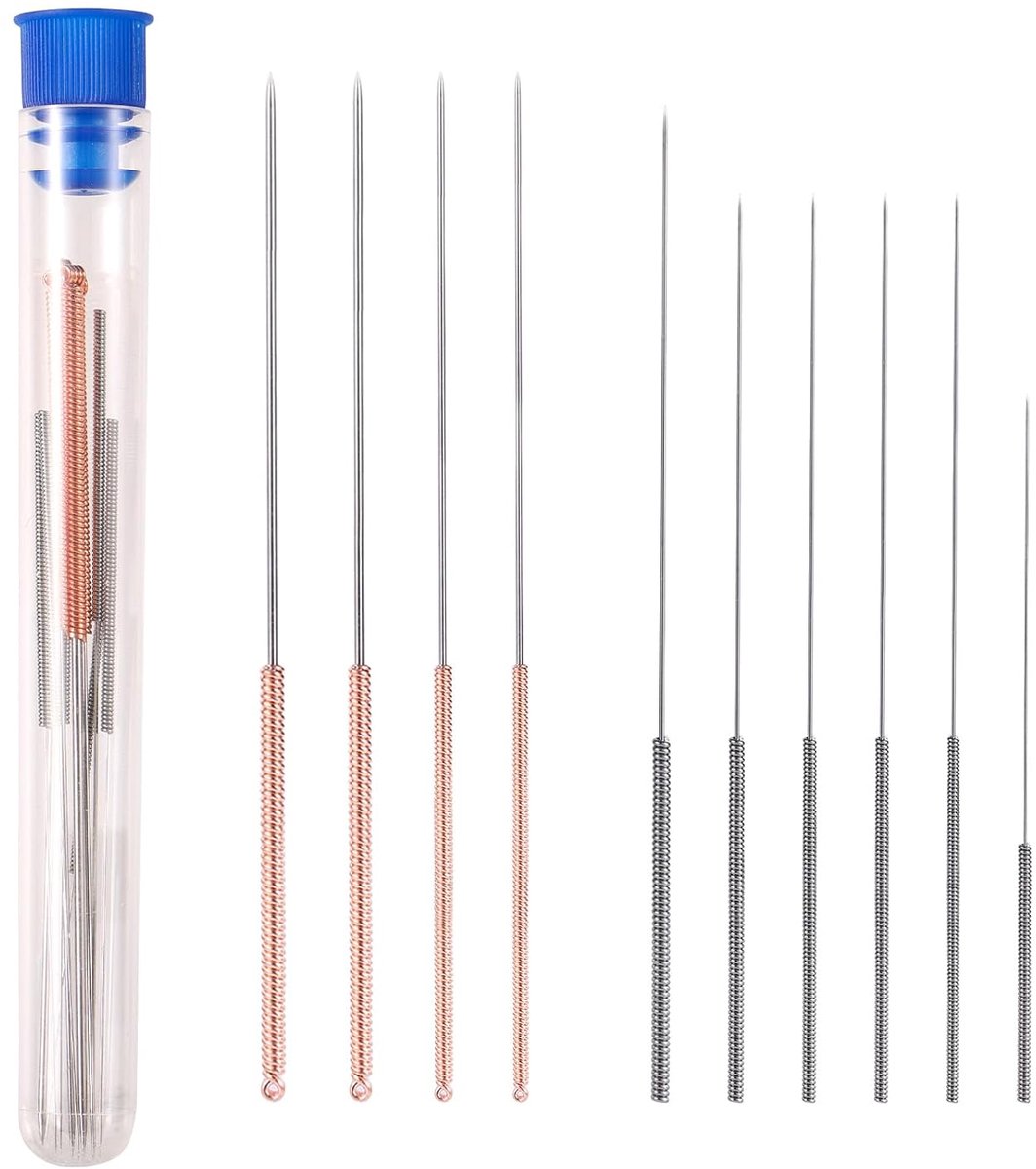 SnelShoppen - Cleaning Kit voor 3D Printer Nozzles - 20 Stuks RVS Nozzle Reinigingsnaalden in 10 Verschillende Maten (0.15/0.2/0.25/0.3/0.35/0.4/0.5/0