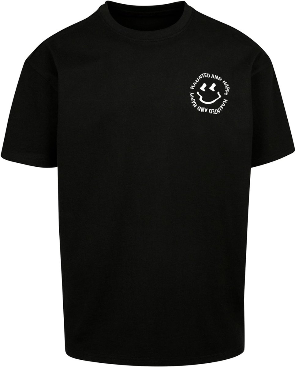 Merchcode T-shirt „ Halloween “ Haunted And Happy T-shirt MP0009016