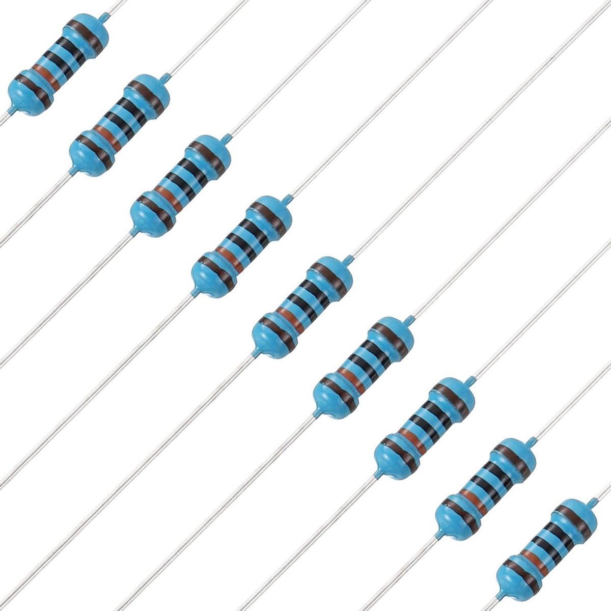 Metaalfilm Weerstanden - Vaste Weerstanden - Elektronica Projecten - 1% Tolerantie - 130 ohm - Grijs