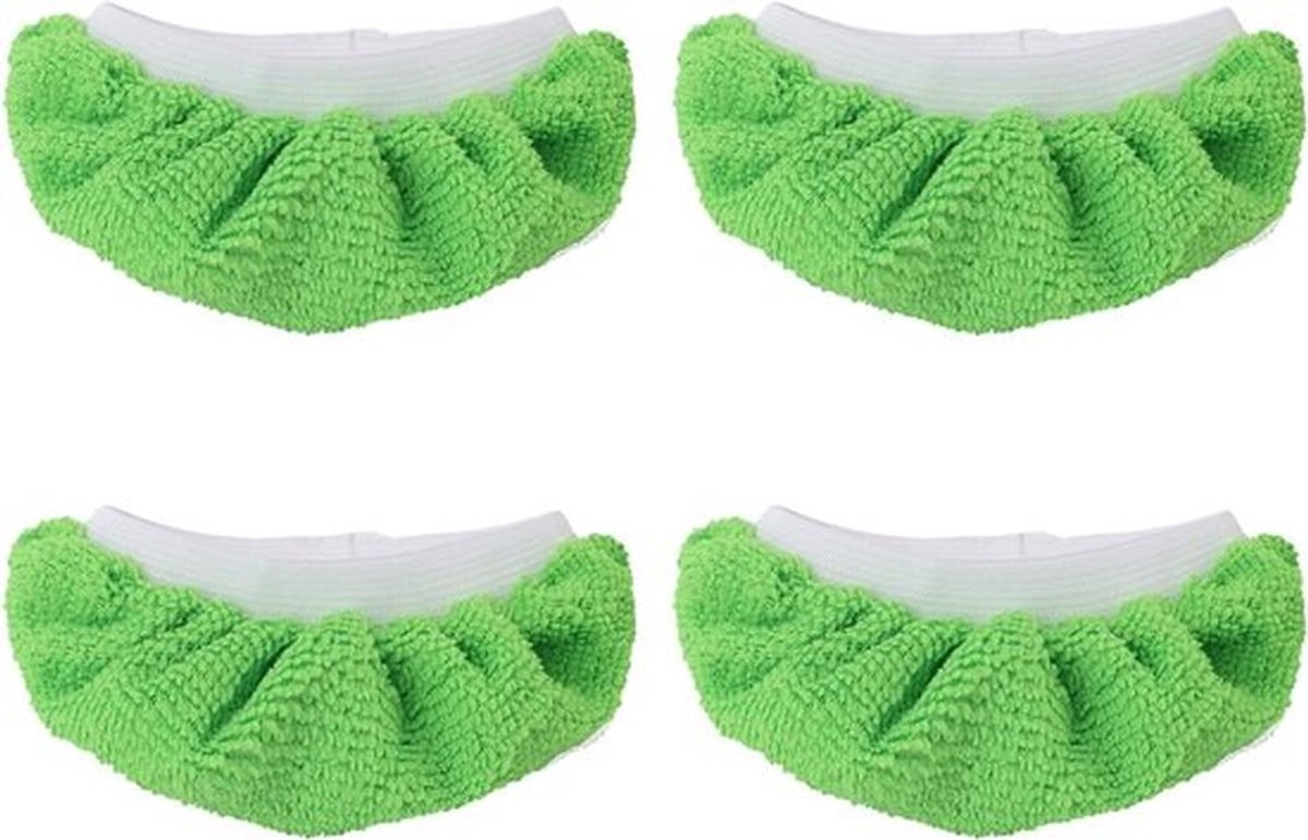 Herbruikbare Microfiber Stoomreiniger Pads - 4 Stuks, Wasbare Vervangingsdoeken voor Handheld Stoomreinigers, Geschikt voor Diverse Merken en Modellen