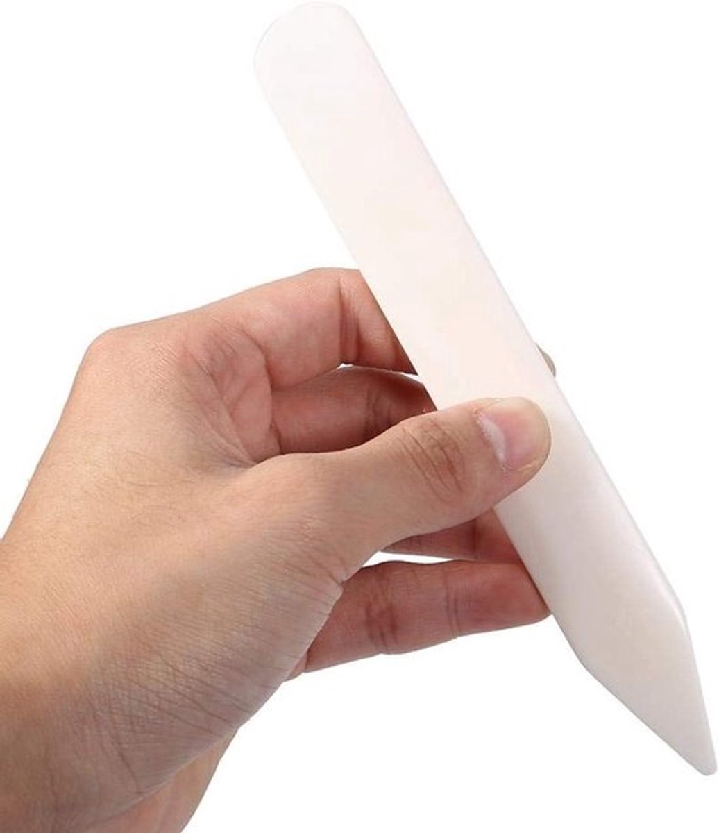Handmatige Vouwtool voor Boekbinden en Leerbewerking - Creëren van Perfecte Vouwen en Plaklijnen voor DIY Projecten