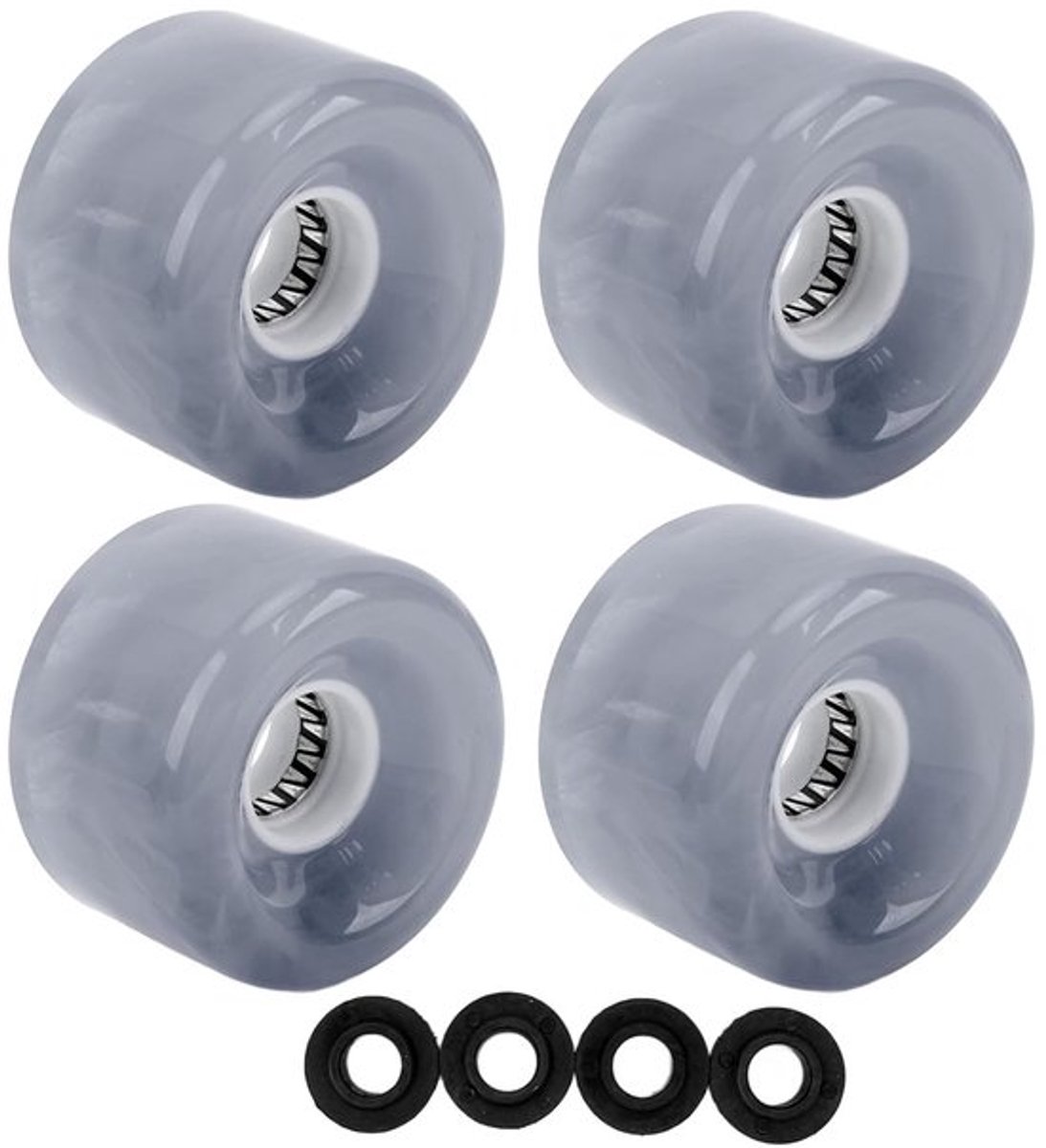 Hoogwaardige Skateboard Wielen 52mm 78A met Hoge Terugslag, Perfect voor Tricks en Cruisen, Set van 4 Stuks voor Snel en Glad Rijden